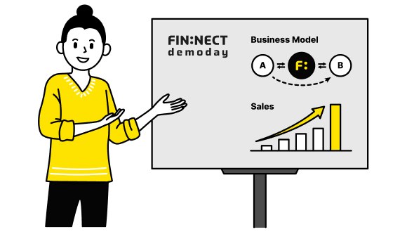FIN:NECT 데모데이 일러스트
